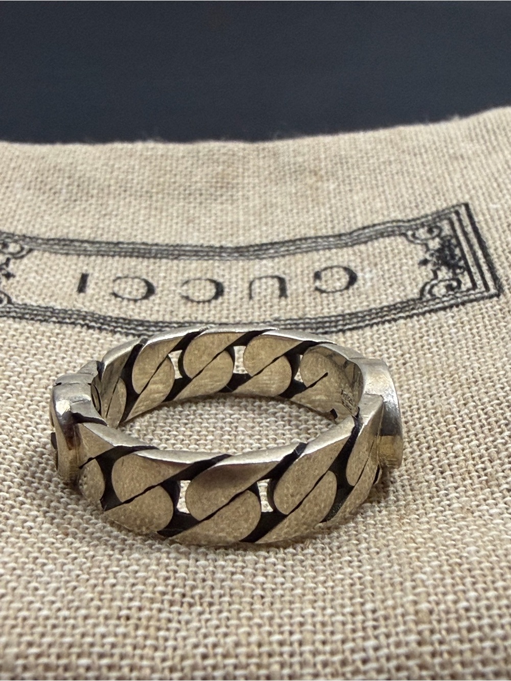 Gucci interlocking G Silver Ring - Picture 5 of 8